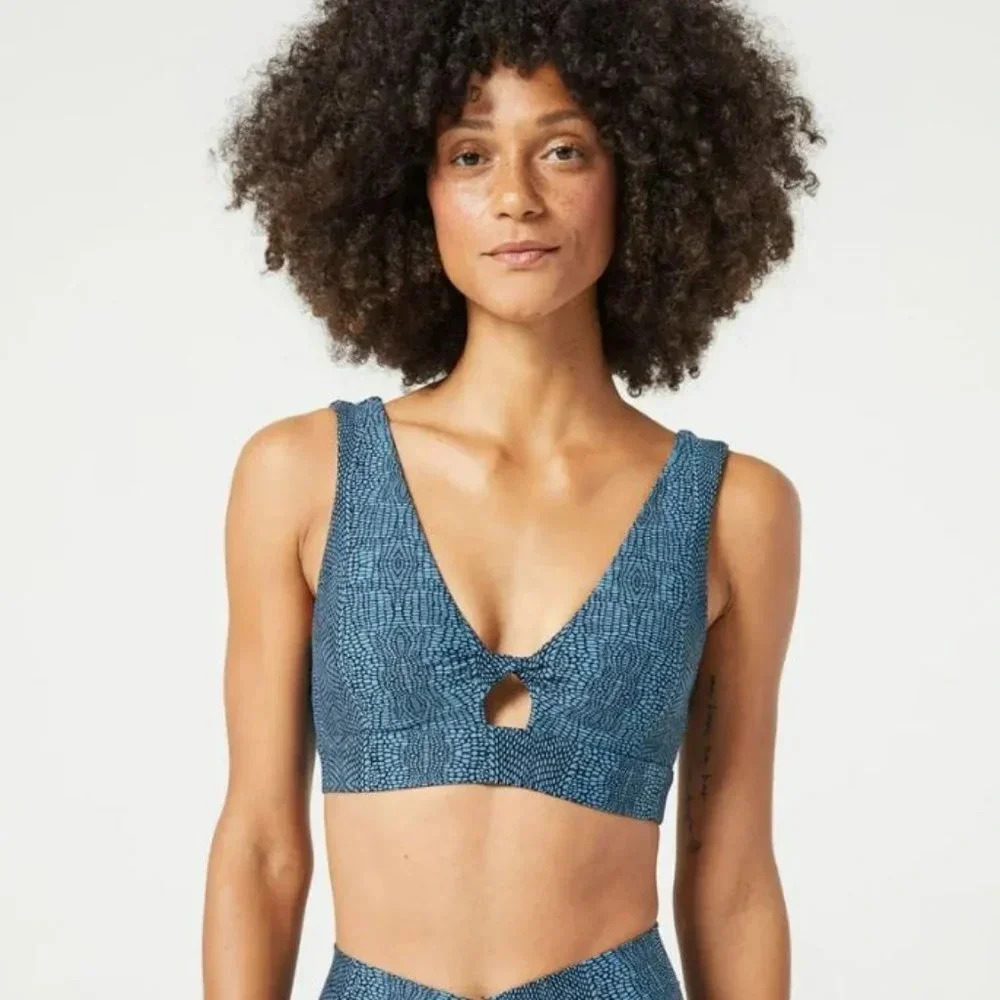 L*Space Printed Do The Twist Bra, let's croc about it - Picture 5 of 7